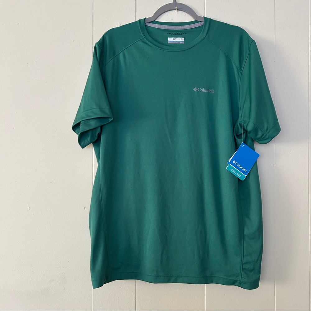 Columbia Men's Roffe II EXS Green Crewneck Short Sleeve Tee Size Large